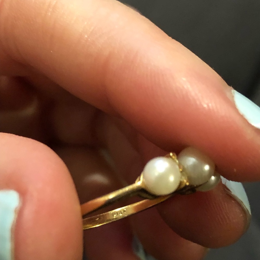 Plumb Gold 14k Antique Ring Sz 6 View 4